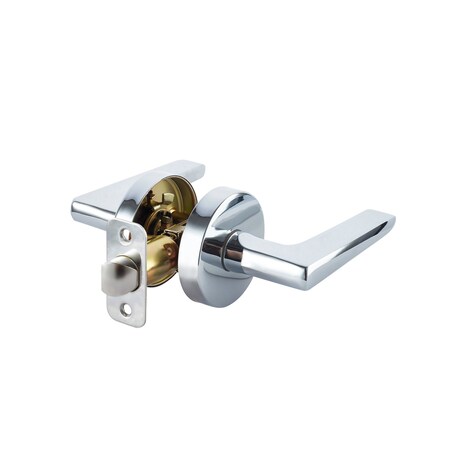 Sapphire Contra Collection Modern Brushed Chrome Grade 3 Passage Hall/Closet Door Handle LS-CON10-US26